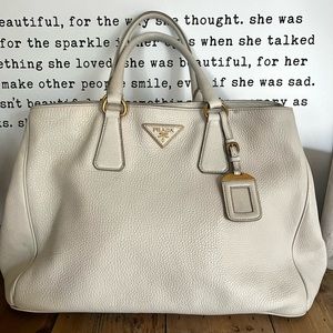 LARGE Authentic Prada-unstructured slouchy, expandable bag with crossbody strap.